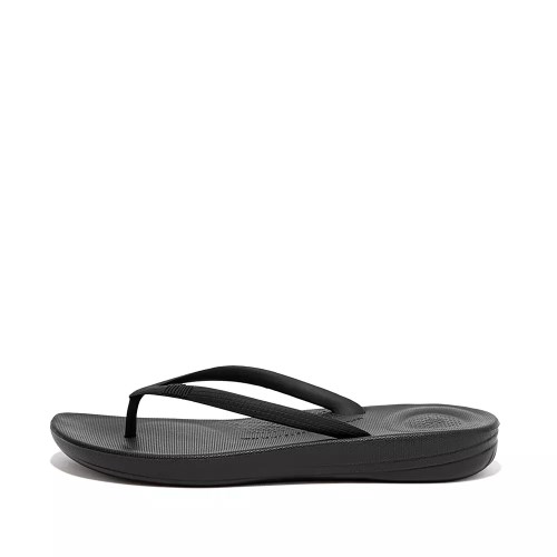 Chanclas Fitflop IQUSHION Ergonomic Mujer Negros | MX.R-53162