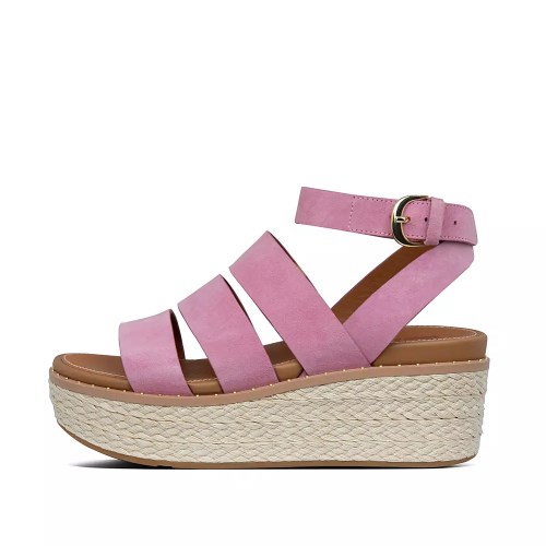 Sandalias Cuña Fitflop ELOISE Alpargata Mujer Rosas | MX.X-04286