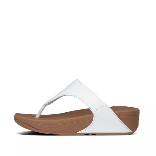 Sandalias Fitflop LULU Cuero Puntera-Post Mujer Blancos | MX.Z-80127