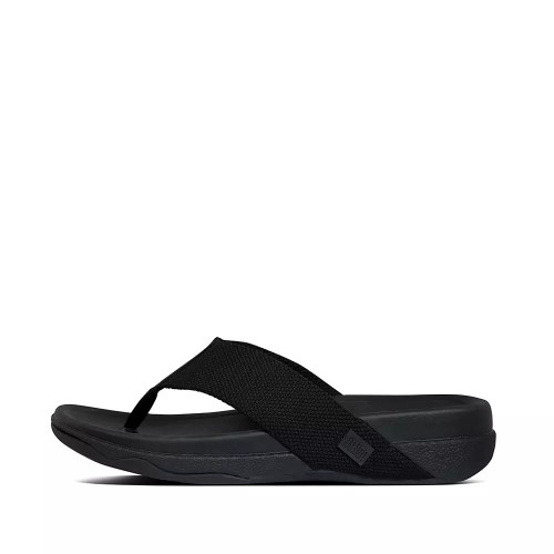 Sandalias Fitflop SURFER Puntera-Post Hombre Negros | MX.H-54130