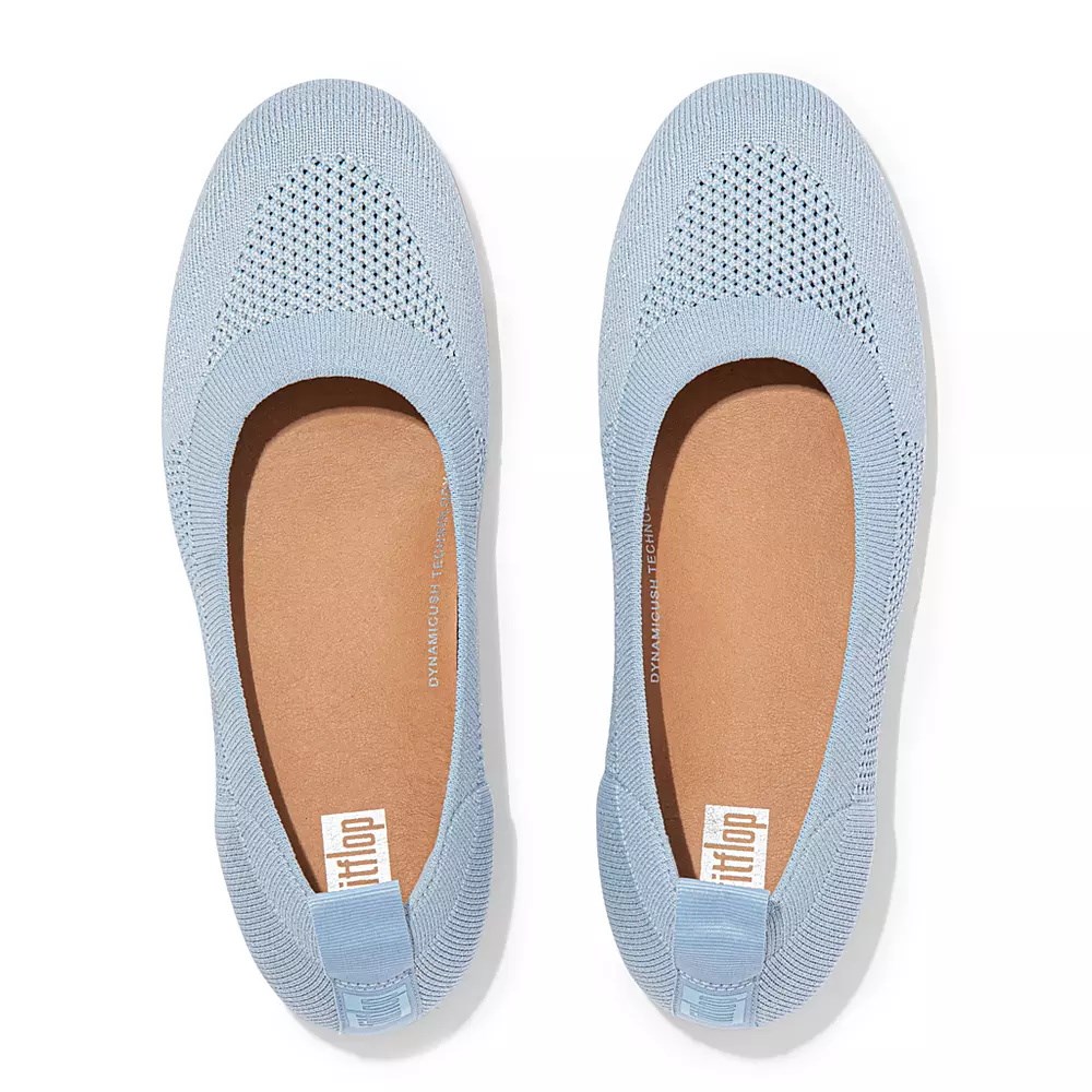 Ballerinas Fitflop ALLEGRO Airyknit Mujer Azules Claro | MX.T-35429