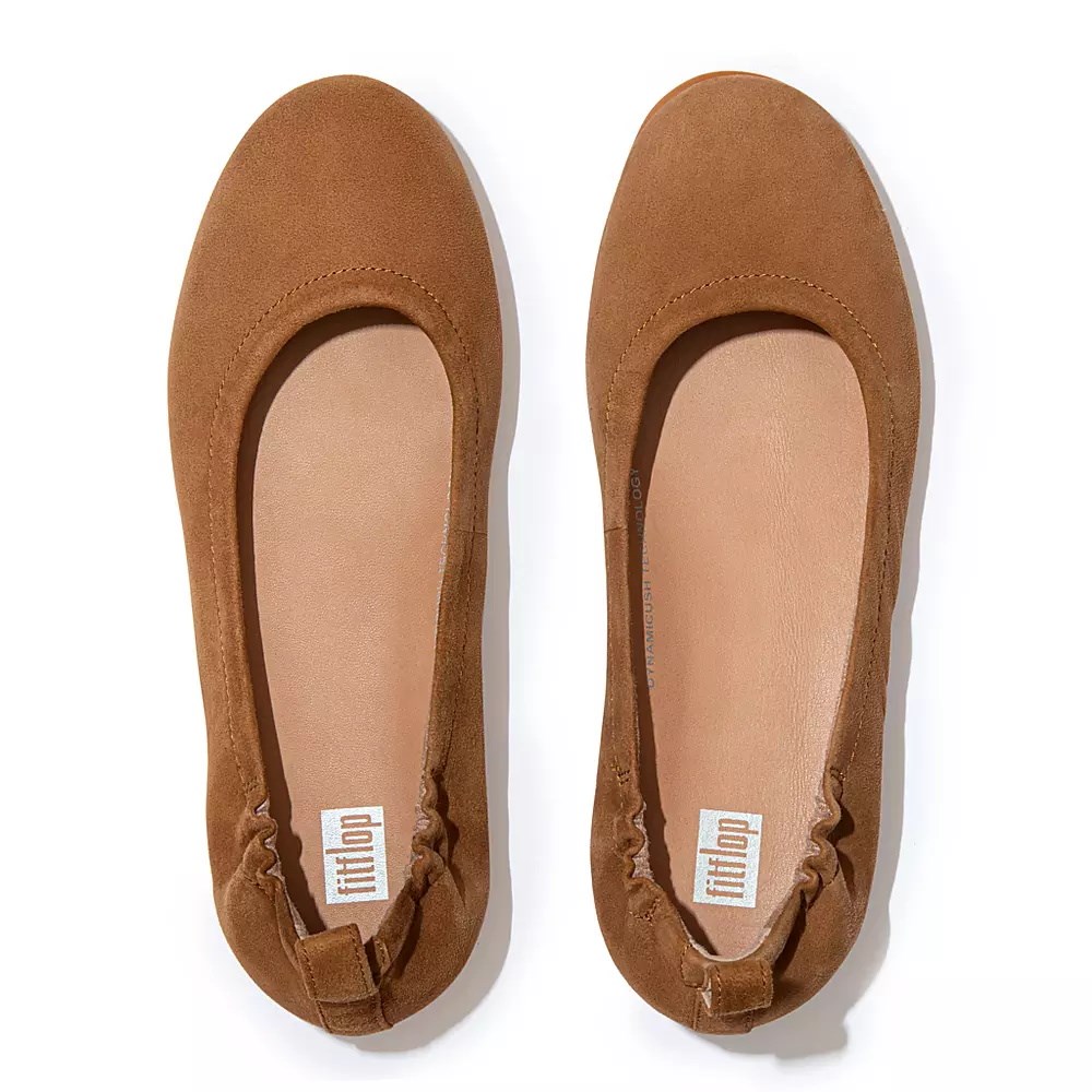 Ballerinas Fitflop ALLEGRO Gamuza Mujer Marrom Claro | MX.M-40813