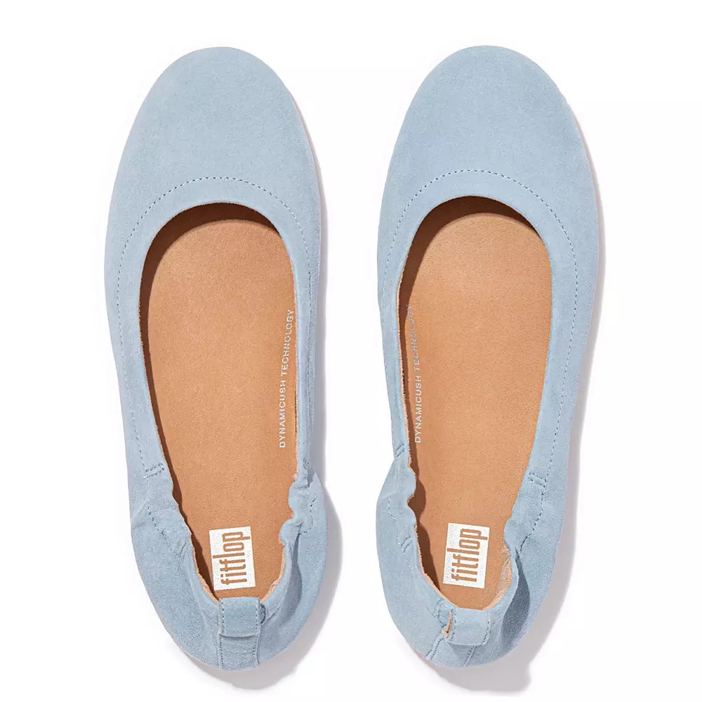 Ballerinas Fitflop ALLEGRO Gamuza Mujer Azules Claro | MX.V-81357