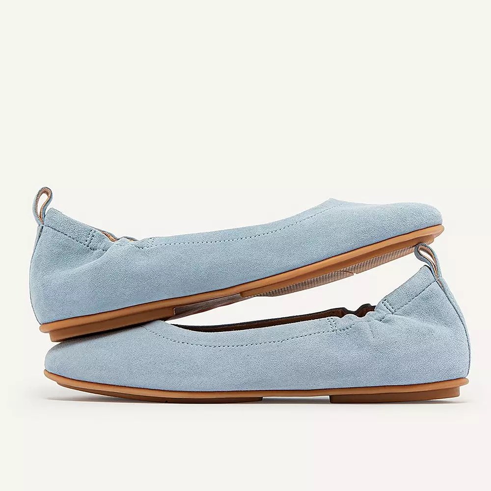 Ballerinas Fitflop ALLEGRO Gamuza Mujer Azules Claro | MX.V-81357