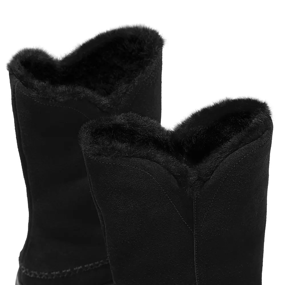 Botas Cuero Fitflop MUKLUK Shearling-Forro Gamuza Mujer Negros | MX.Q-93056