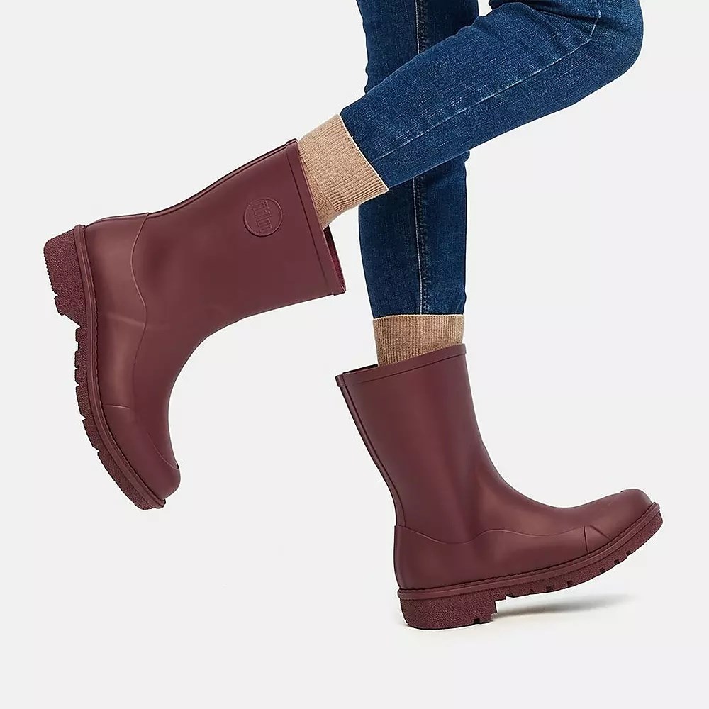 Botas de Lluvia Fitflop WONDERWELLY Mujer Vino Granate | MX.T-41678