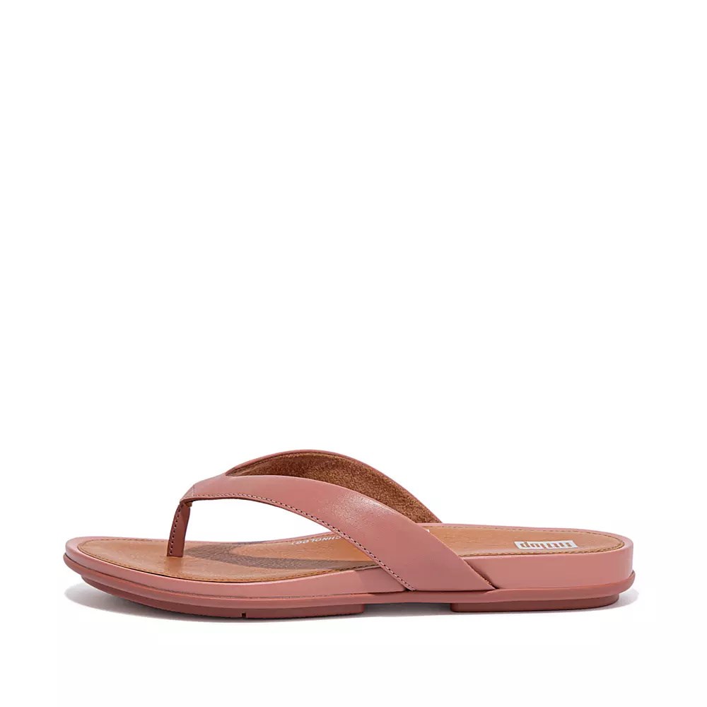 Chanclas Fitflop GRACIE Cuero Mujer Rosas Marrom | MX.F-84239