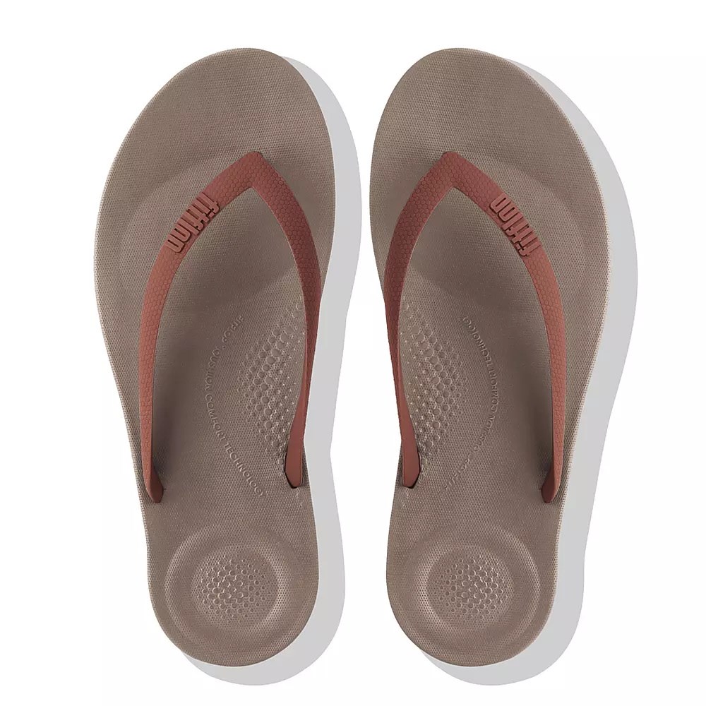 Chanclas Fitflop IQUSHION Ergonomic Hombre Marrom | MX.D-32605