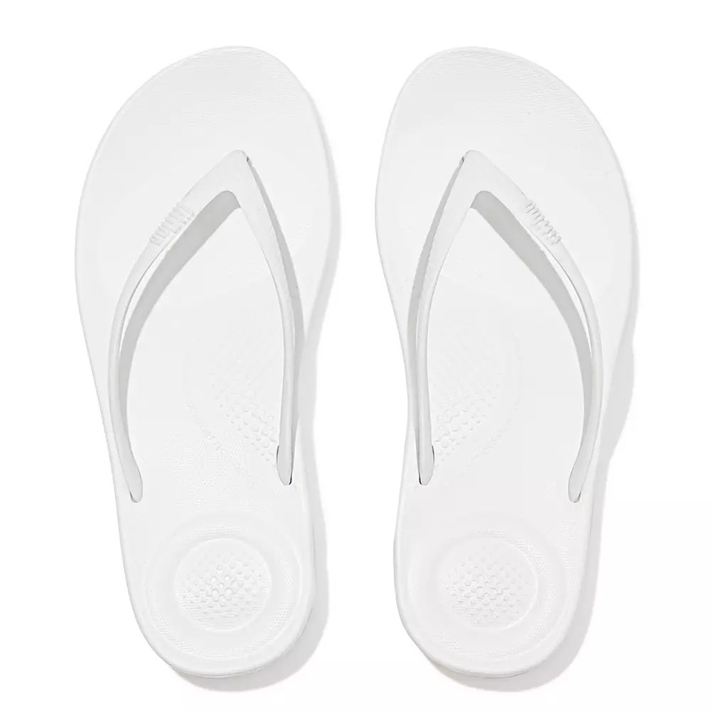 Chanclas Fitflop IQUSHION Ergonomic Mujer Blancos | MX.G-38425