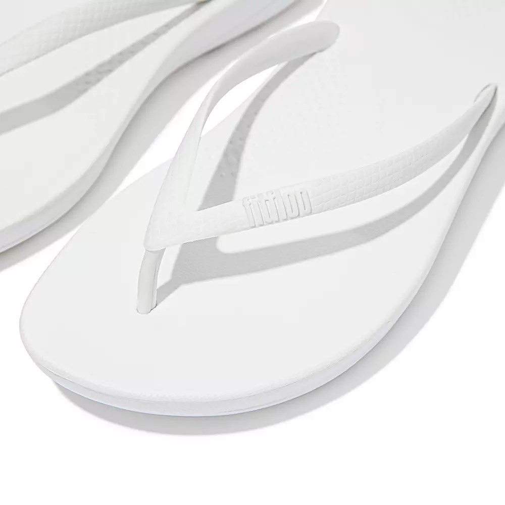 Chanclas Fitflop IQUSHION Ergonomic Mujer Blancos | MX.G-38425