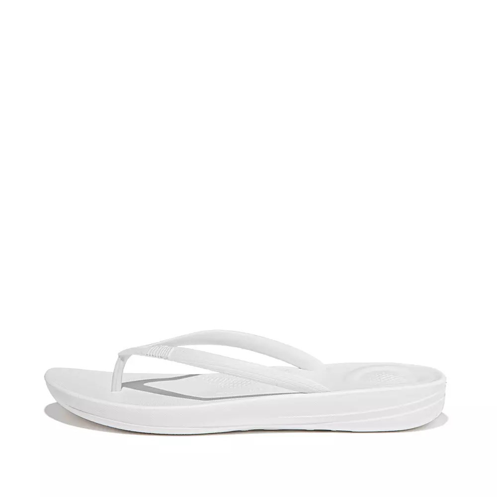 Chanclas Fitflop IQUSHION Ergonomic Mujer Blancos | MX.G-38425