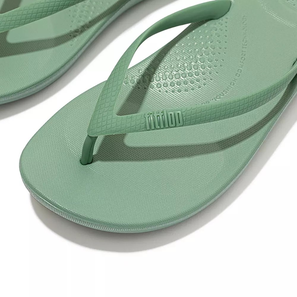 Chanclas Fitflop IQUSHION Ergonomic Mujer Verde Menta | MX.O-36247