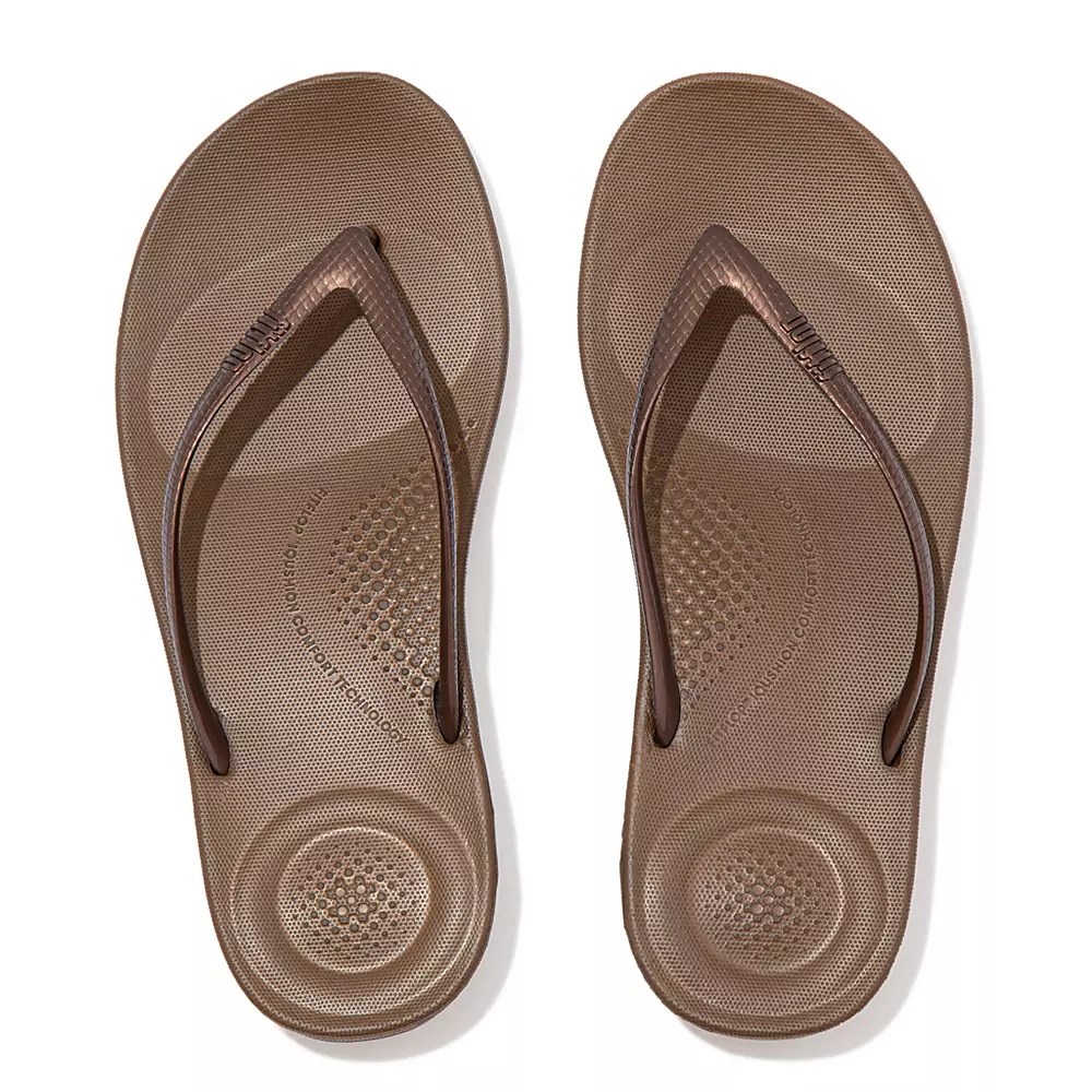 Chanclas Fitflop IQUSHION Ergonomic Mujer Marrom | MX.R-25964