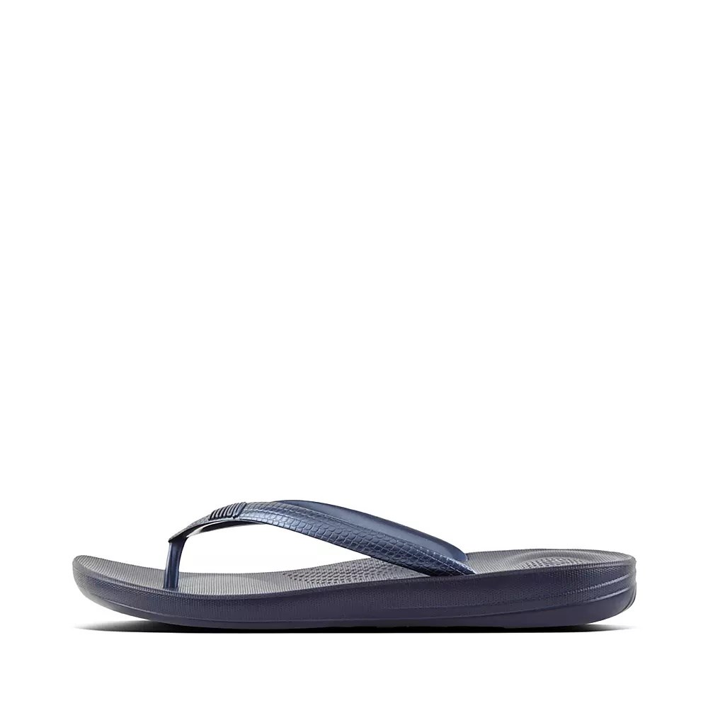 Chanclas Fitflop IQUSHION Ergonomic Mujer Azul Marino | MX.Z-27543