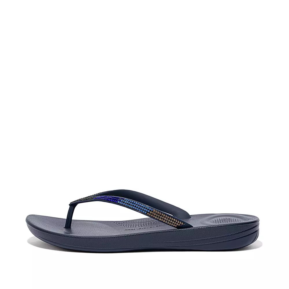 Chanclas Fitflop IQUSHION Ombré Sparkle Mujer Azul Marino | MX.L-32674