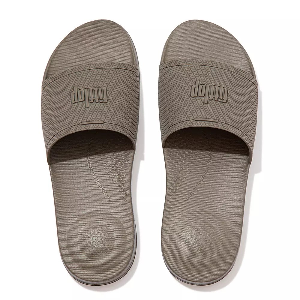 Chanclas Fitflop IQUSHION Pool Hombre Grises | MX.B-78436