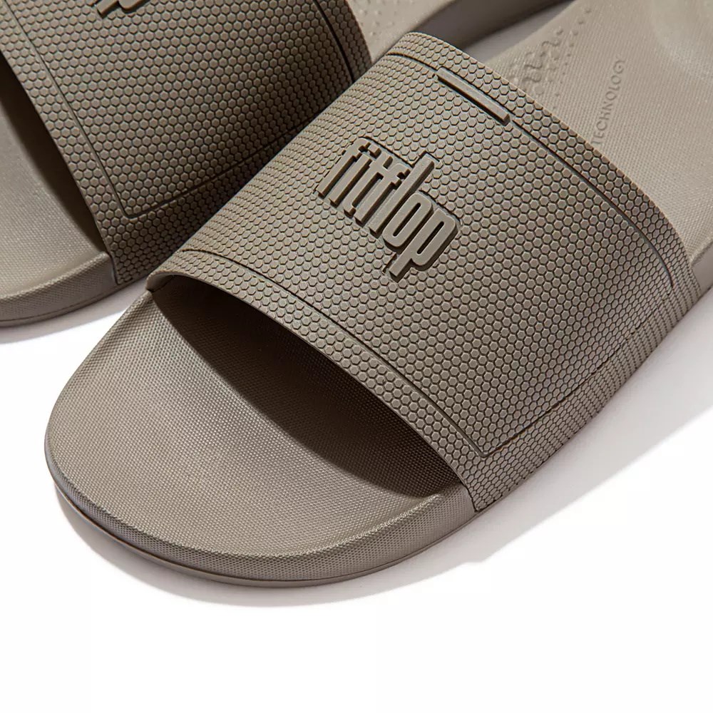 Chanclas Fitflop IQUSHION Pool Hombre Grises | MX.B-78436