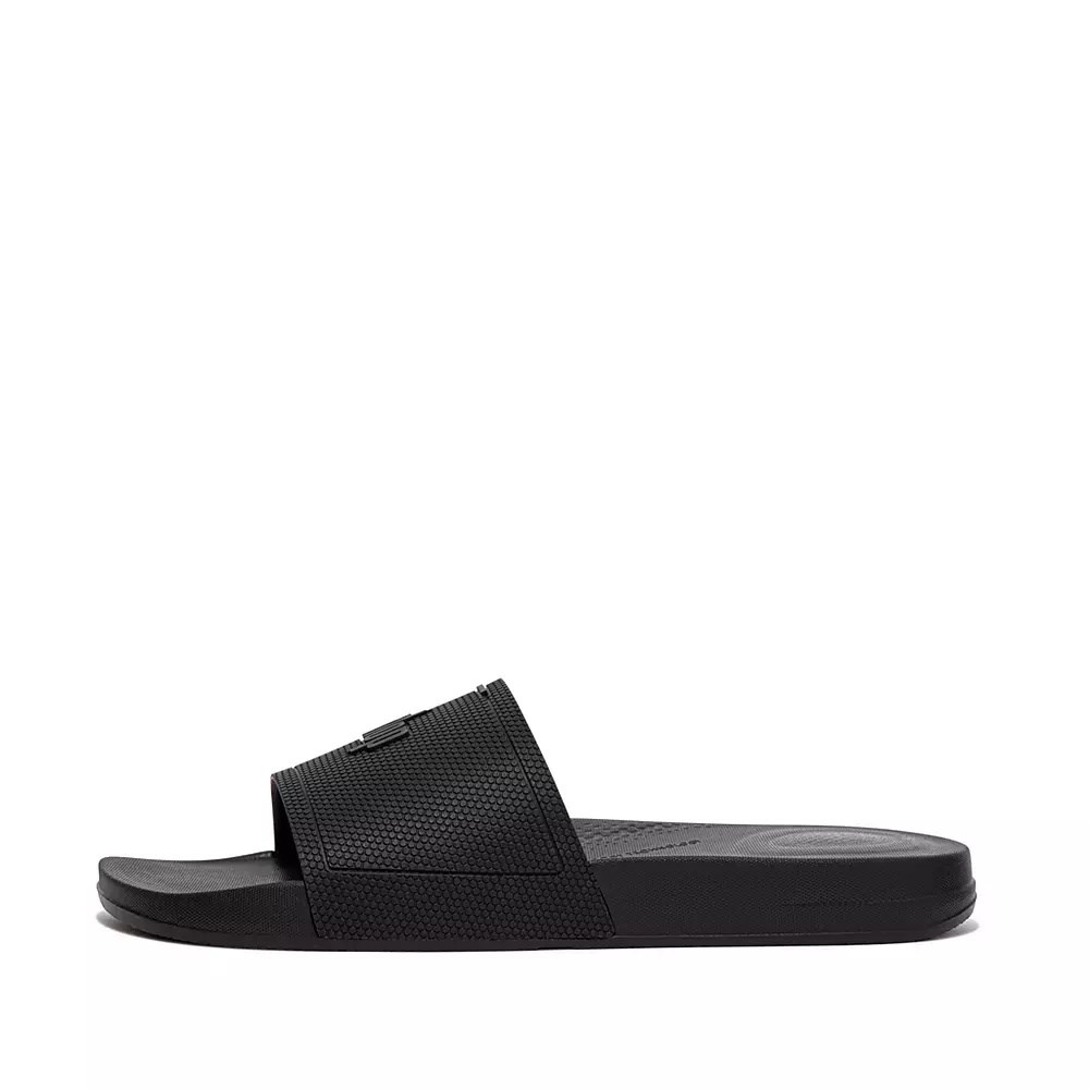 Chanclas Fitflop IQUSHION Pool Hombre Negros | MX.S-73905