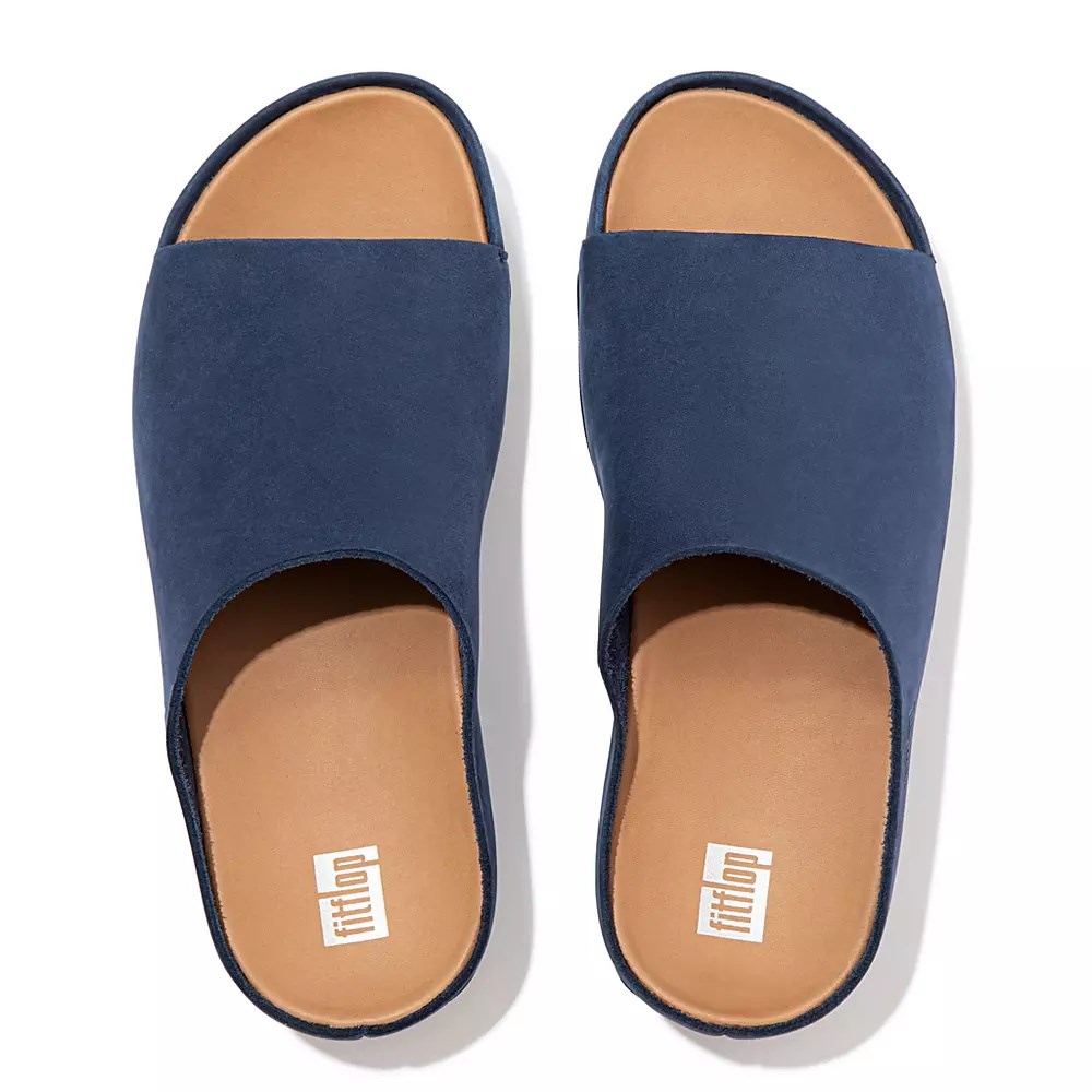 Chanclas Fitflop SHUV Nubuck Mujer Azul Marino | MX.F-08967