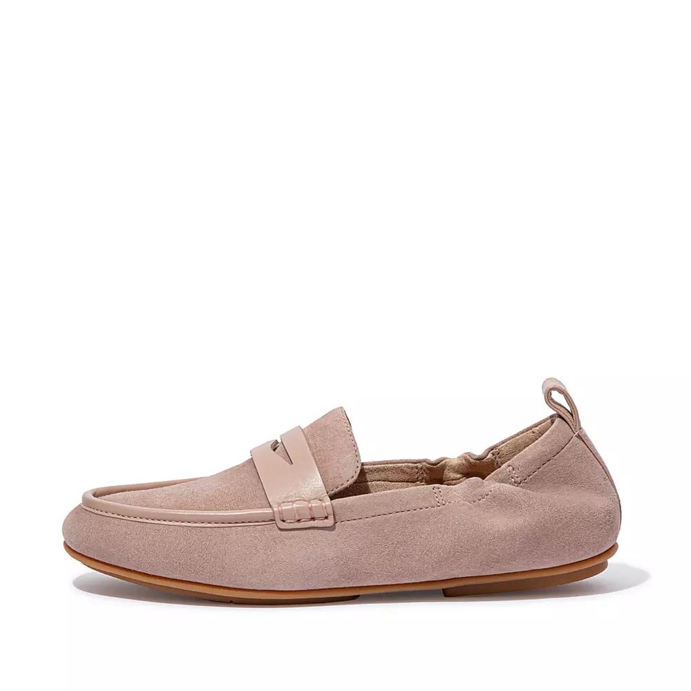 Loafers Fitflop ALLEGRO Gamuza Penny Mujer Beige | MX.B-14532