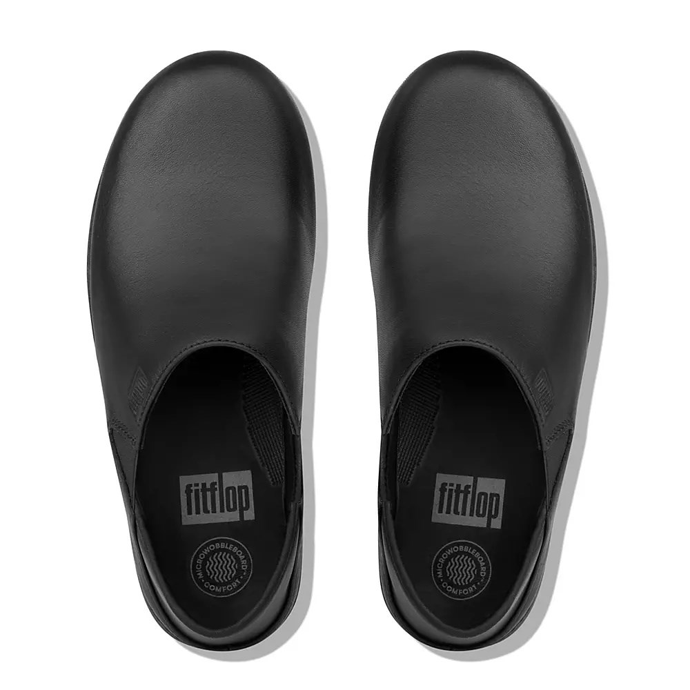 Loafers Fitflop SUPERLOAFER Cuero Mujer Negros | MX.O-45612