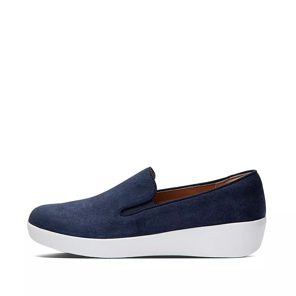 Loafers Fitflop SUPERSKATE Mujer Azul Marino | MX.Q-19736