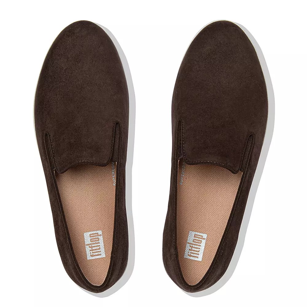 Loafers Fitflop SUPERSKATE Mujer Chocolate | MX.F-04918