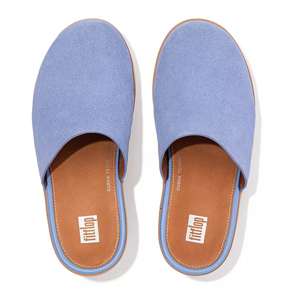 Mulas Fitflop PILAR Gamuza Platforms Mujer Lavanda | MX.G-23645