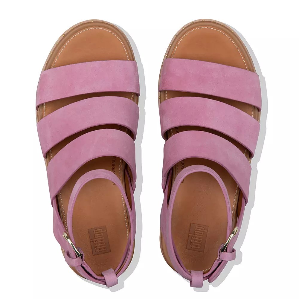 Sandalias Cuña Fitflop ELOISE Alpargata Mujer Rosas | MX.B-19387