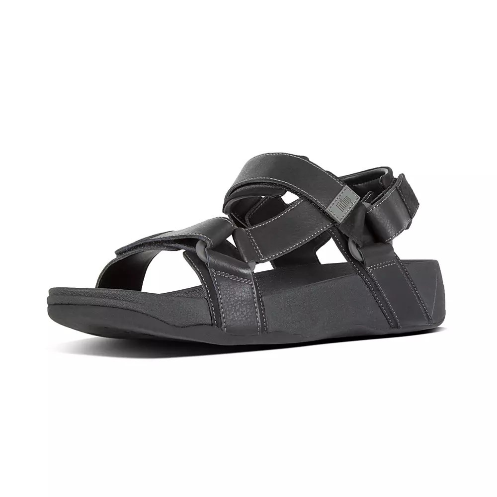 Sandalias Fitflop RYKER Back-Correa Hombre Negros | MX.F-75620