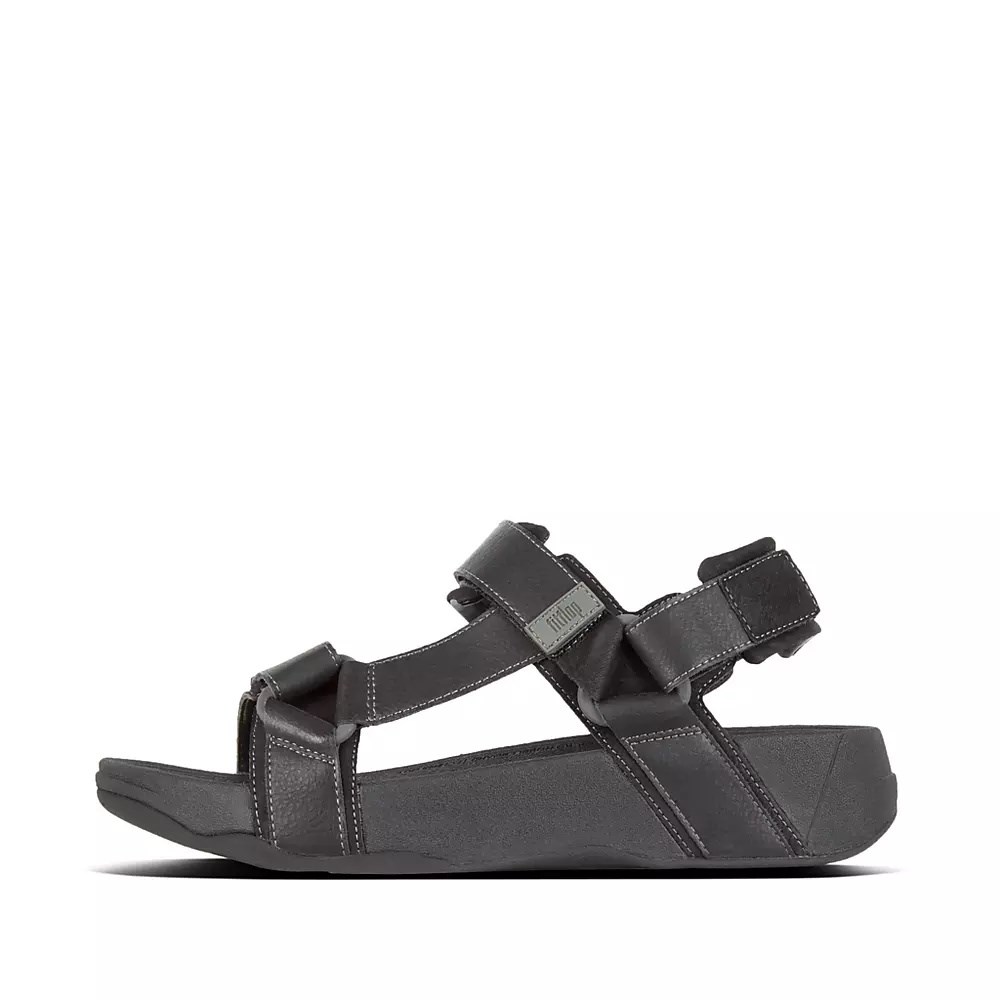 Sandalias Fitflop RYKER Back-Correa Hombre Negros | MX.F-75620