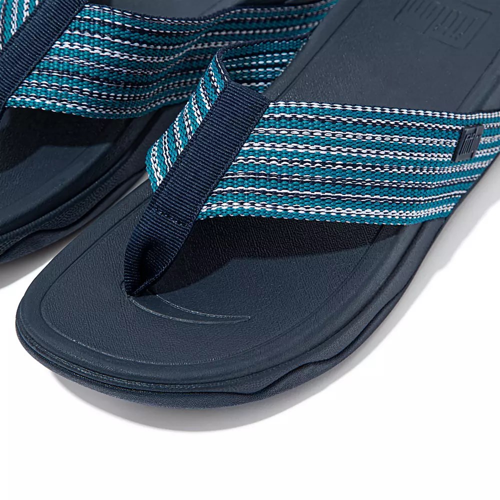 Sandalias Fitflop SURFA Puntera-Post Mujer Azules | MX.I-30126