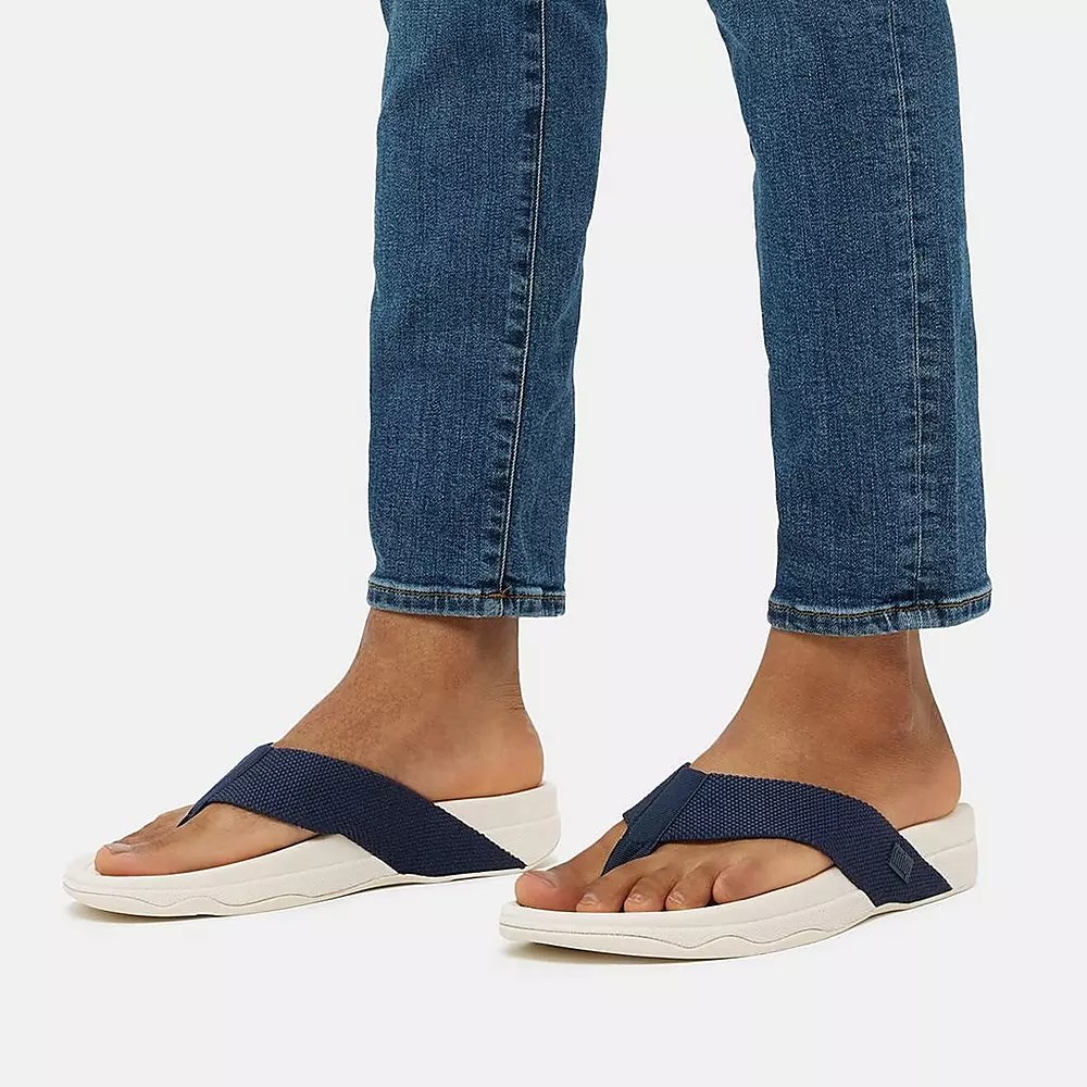 Sandalias Fitflop SURFER Puntera-Post Hombre Azul Marino | MX.W-05987