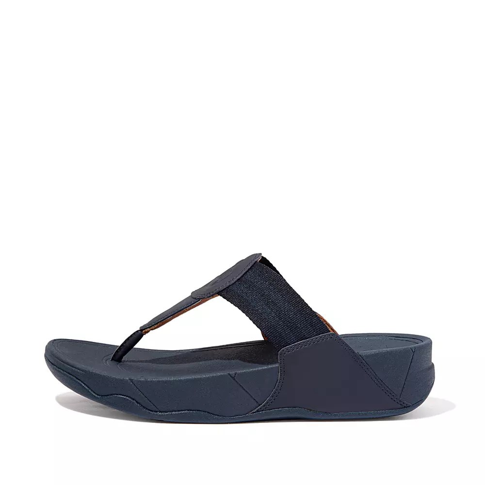 Sandalias Fitflop WALKSTAR Webbing Puntera-Post Mujer Azul Marino | MX.G-83219