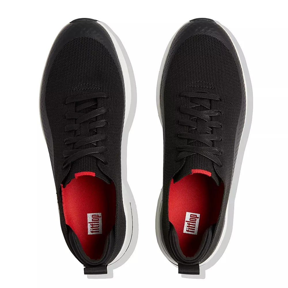 Tenis Fitflop UBERKNIT EVER Knit Hombre Negros | MX.J-29735