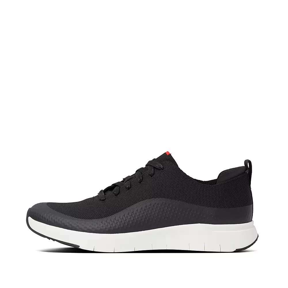 Tenis Fitflop UBERKNIT EVER Knit Hombre Negros | MX.J-29735