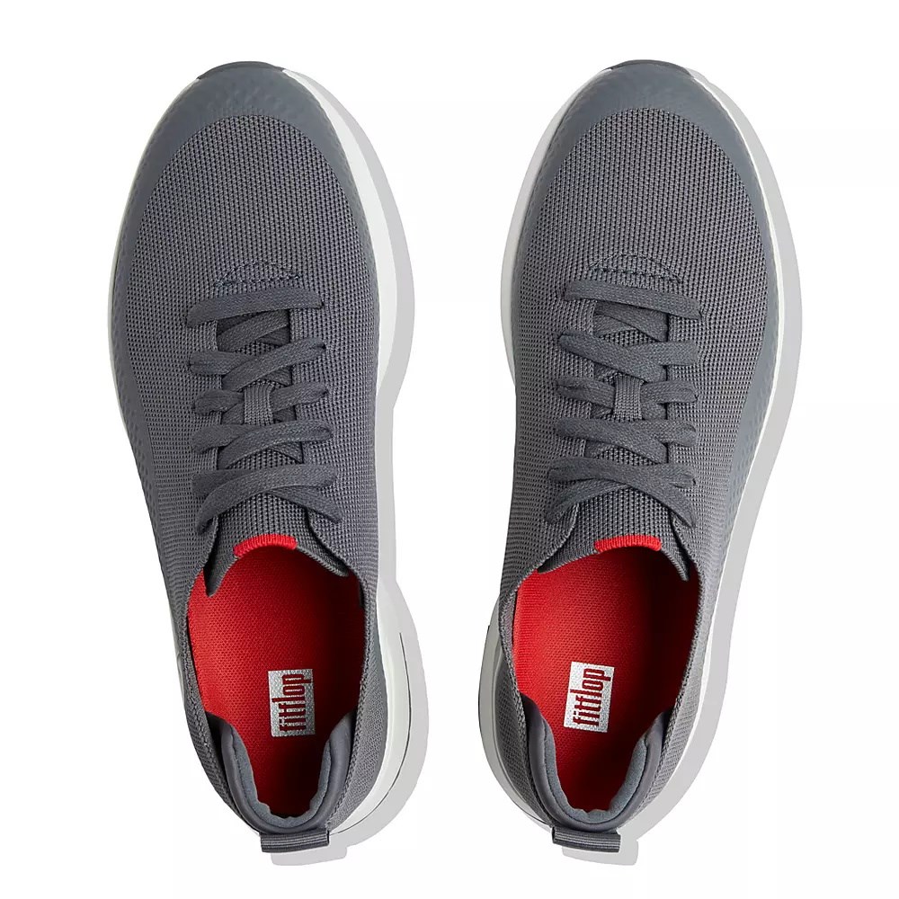 Tenis Fitflop UBERKNIT EVER Knit Hombre Grises | MX.S-53482