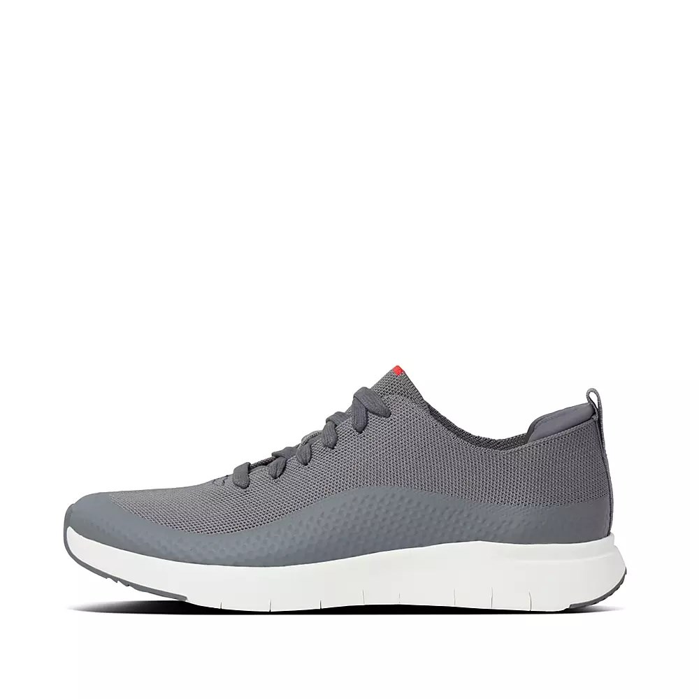 Tenis Fitflop UBERKNIT EVER Knit Hombre Grises | MX.S-53482