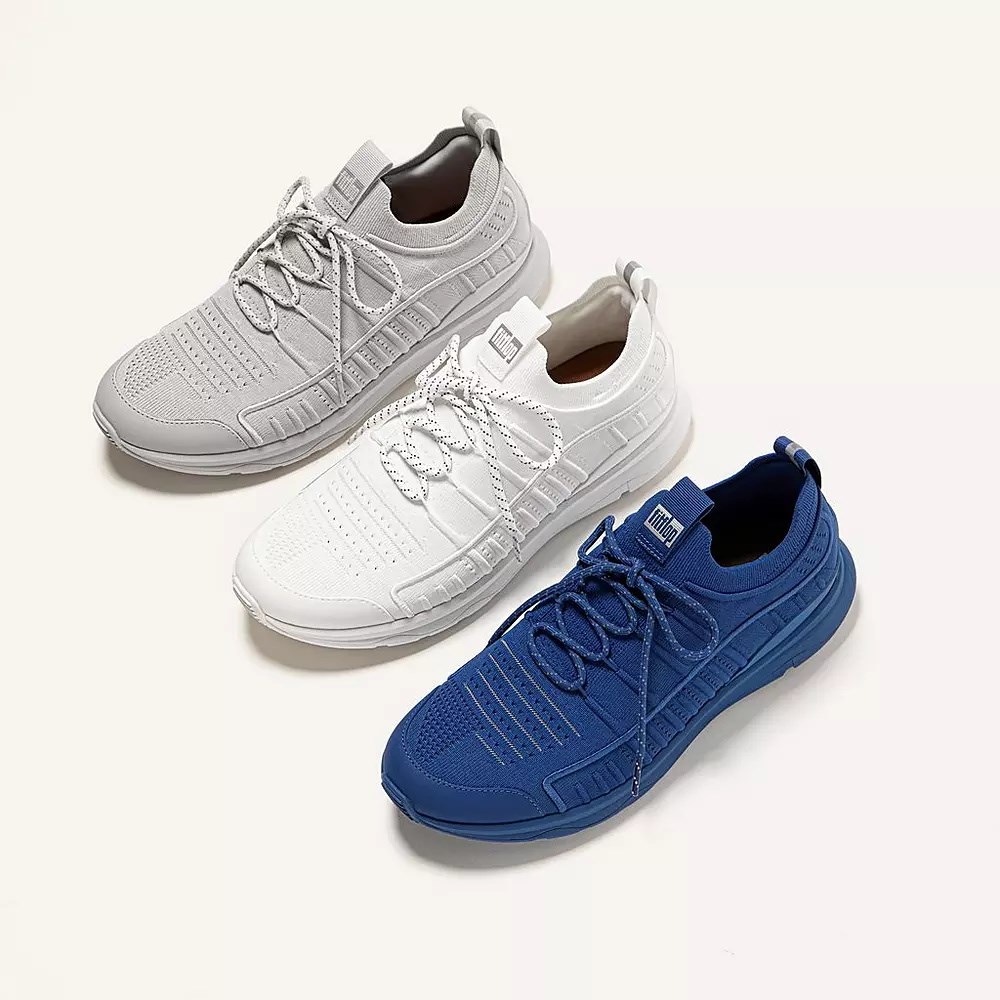 Tenis Fitflop VITAMIN FF Knit Hombre Azules | MX.L-36248