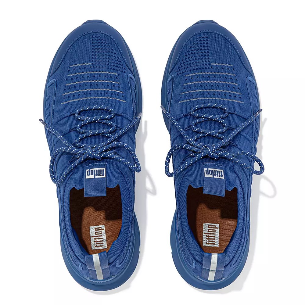 Tenis Fitflop VITAMIN FF Knit Hombre Azules | MX.L-36248