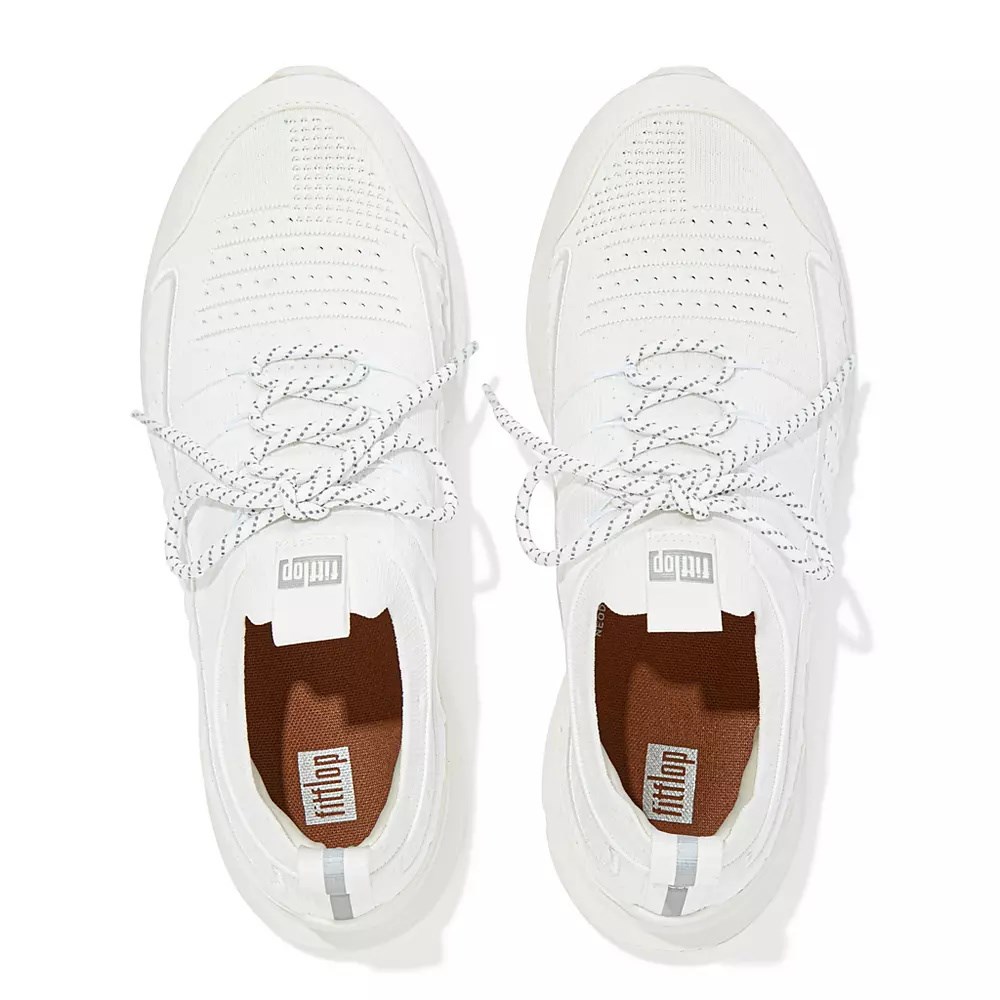 Tenis Fitflop VITAMIN FF Knit Hombre Blancos | MX.S-50786