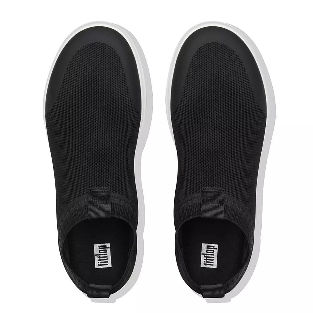 Zapatillas Sin Cordones Fitflop ÜBERKNIT Hombre Negros | MX.H-26059