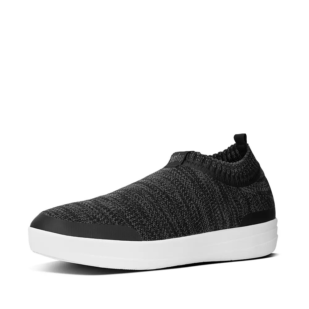 Zapatillas Sin Cordones Fitflop ÜBERKNIT Mujer Grises Oscuro | MX.R-86215